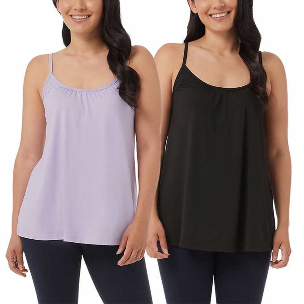32 Degrees Ladies' Bra Top Cami, 2-pack